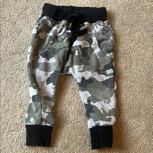Little Bipsy Camouflage Joggers with Black Accents